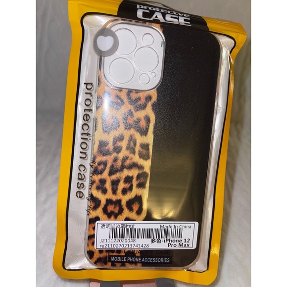 Colorblock Leopard Print iPhone 12 Pro Max Case 🖤 - Picture 6 of 17